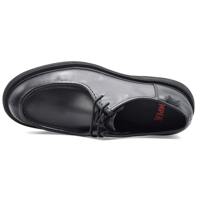 Allacciate Uomo Camper K100999 In Pelle Nera Modello Norvegese