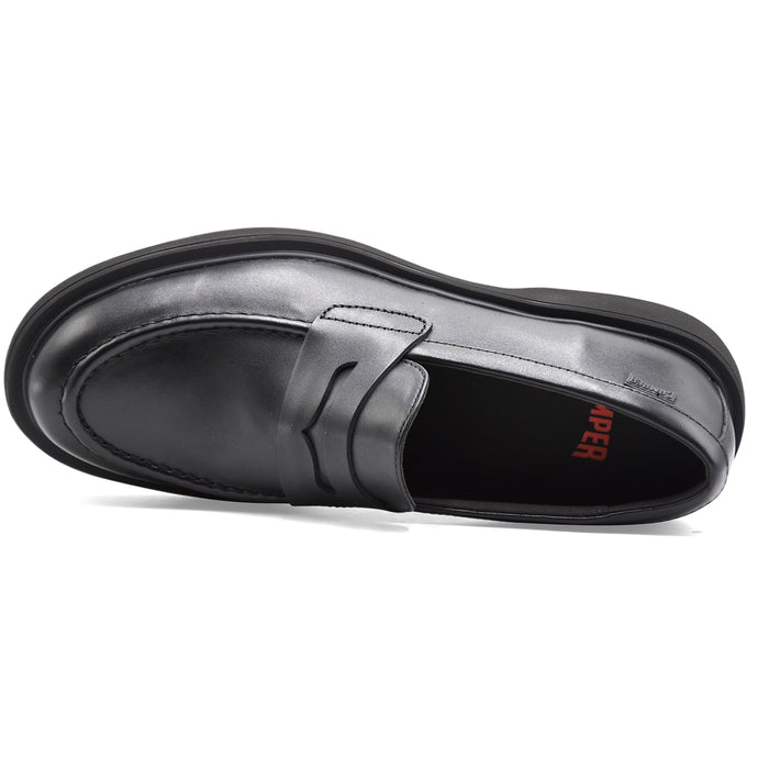 Camper Mocassini Uomo K101001 Nero In Vera Pelle Confortevole