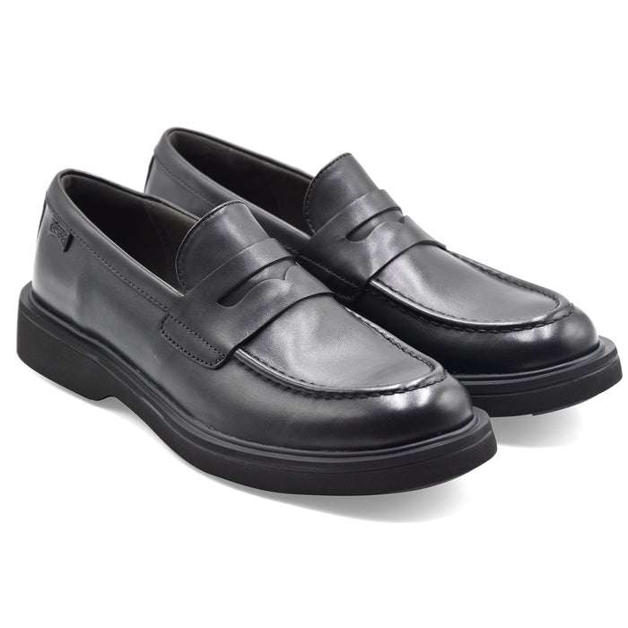 Camper Mocassini Uomo K101001 Nero In Vera Pelle Confortevole