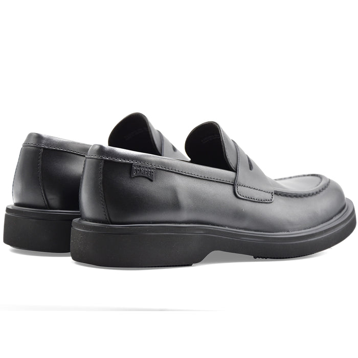 Camper Mocassini Uomo K101001 Nero In Vera Pelle Confortevole