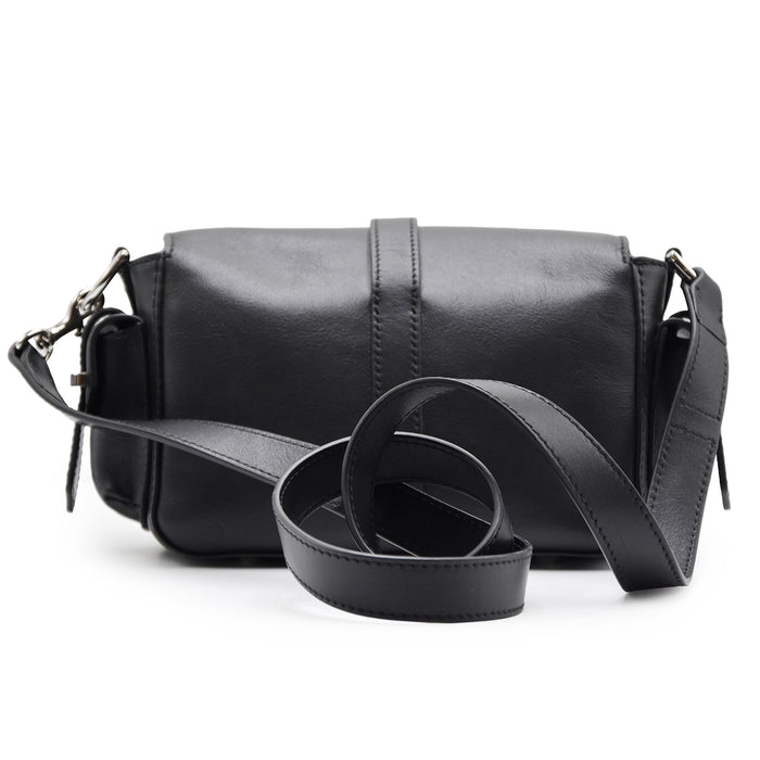 Borsa Donna Hogan Flap Piccola Nero In Pelle Per L'Everyday Look