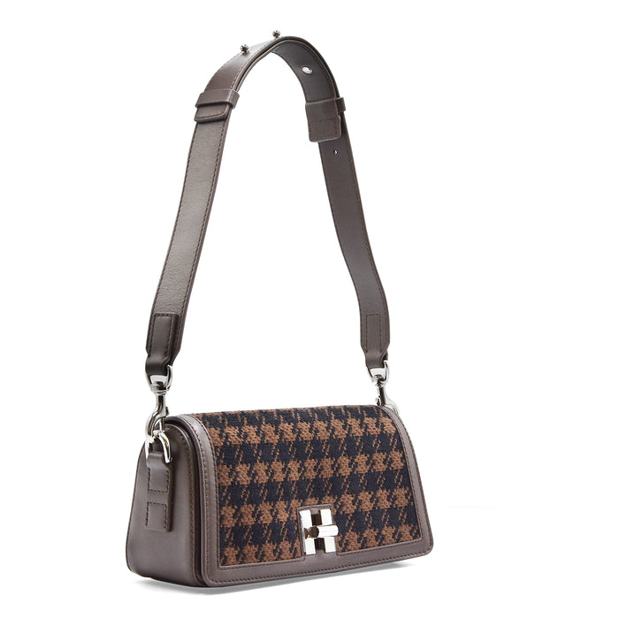 Borsa Da Donna Hogan Marrone H01Y TRACOLLA PATTA MINI TESSUTO