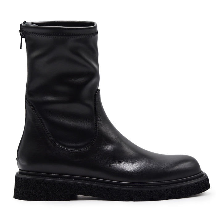 Stivaletti Guglielmo Rotta Donna Nappa Nero KREMS Made In Italy