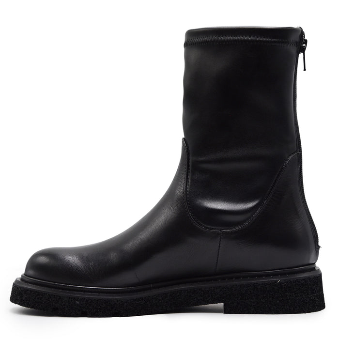 Stivaletti Guglielmo Rotta Donna Nappa Nero KREMS Made In Italy