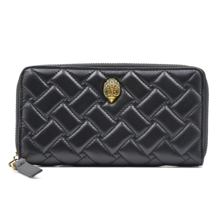 Portafoglio Kurt Geiger Donna Eagle Nappa Matelassé Zip Around
