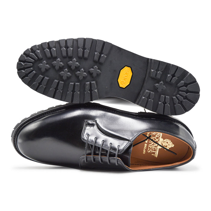 Derby Crockett & Jones Lanark 3 Black Cavalry Calf Suola Vibram