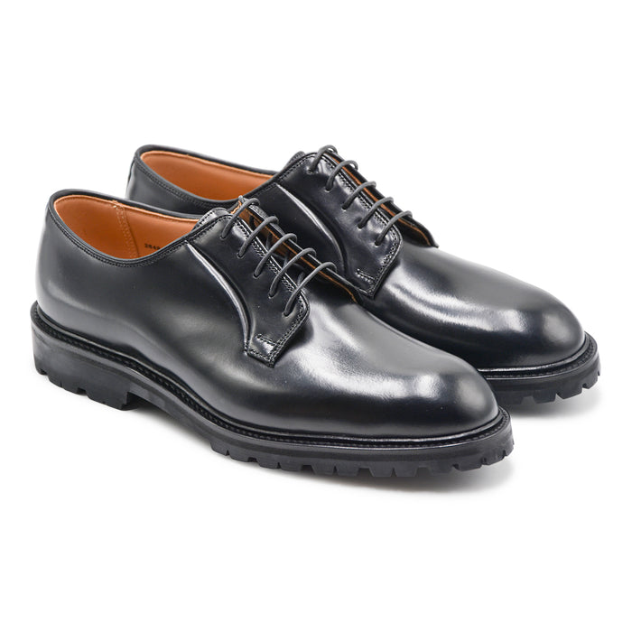 Derby Crockett & Jones Lanark 3 Black Cavalry Calf Suola Vibram
