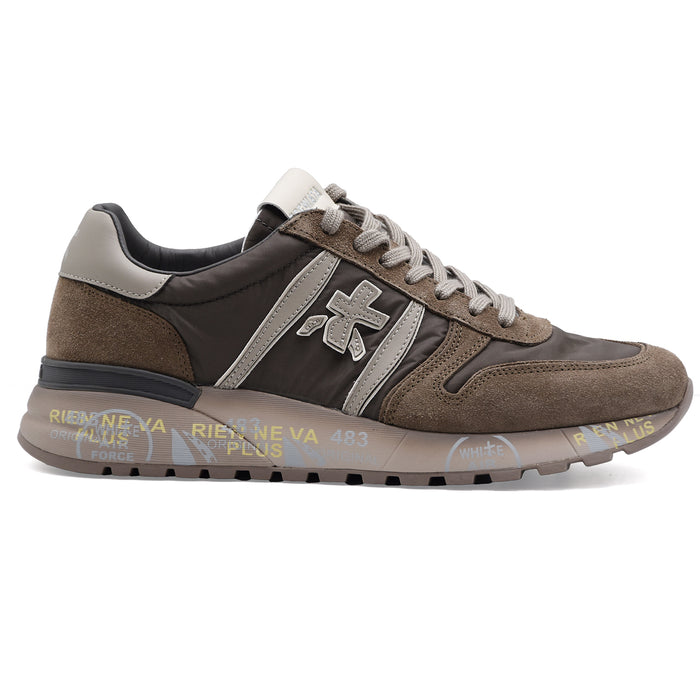 Sneakers Uomo Premiata Lander 8410 Marrone Dal Design Iconico