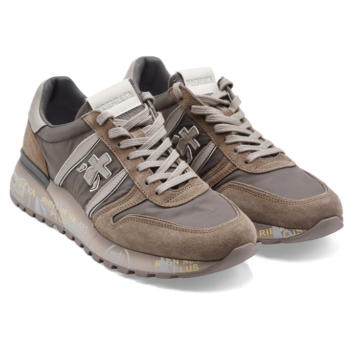 Sneakers Uomo Premiata Lander 8410 Marrone Dal Design Iconico