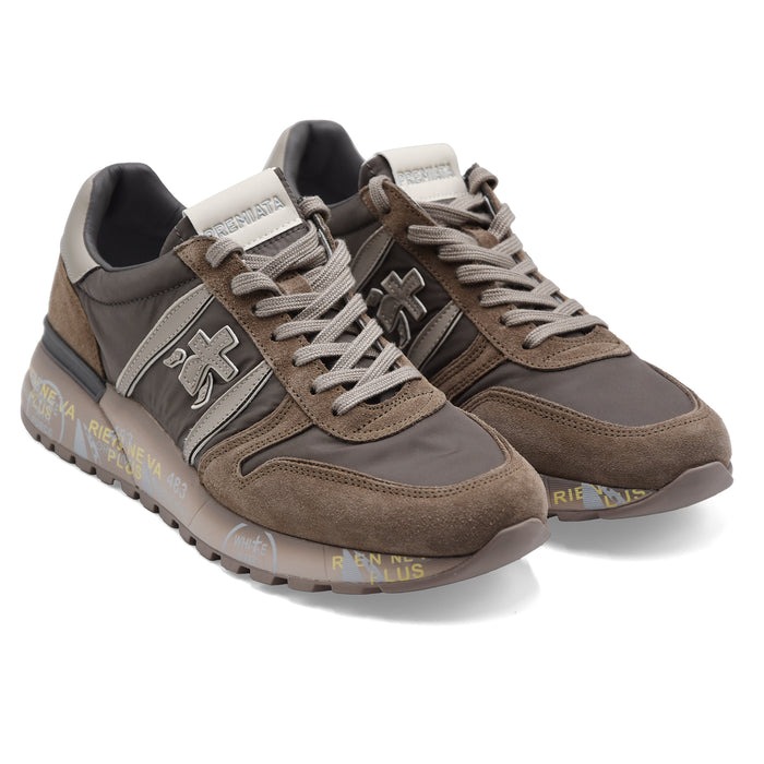 Sneakers Uomo Premiata Lander 8410 Marrone Dal Design Iconico