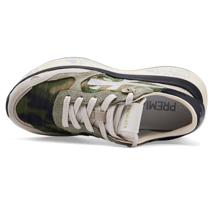 Sneakers Donna Premiata Lauryn 8185 Fantasia Stile Camouflage