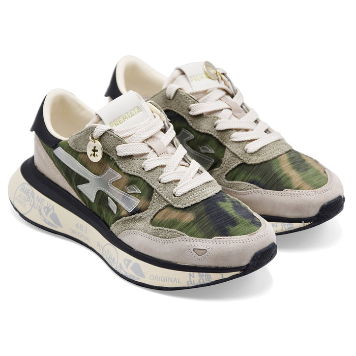 Sneakers Donna Premiata Lauryn 8185 Fantasia Stile Camouflage