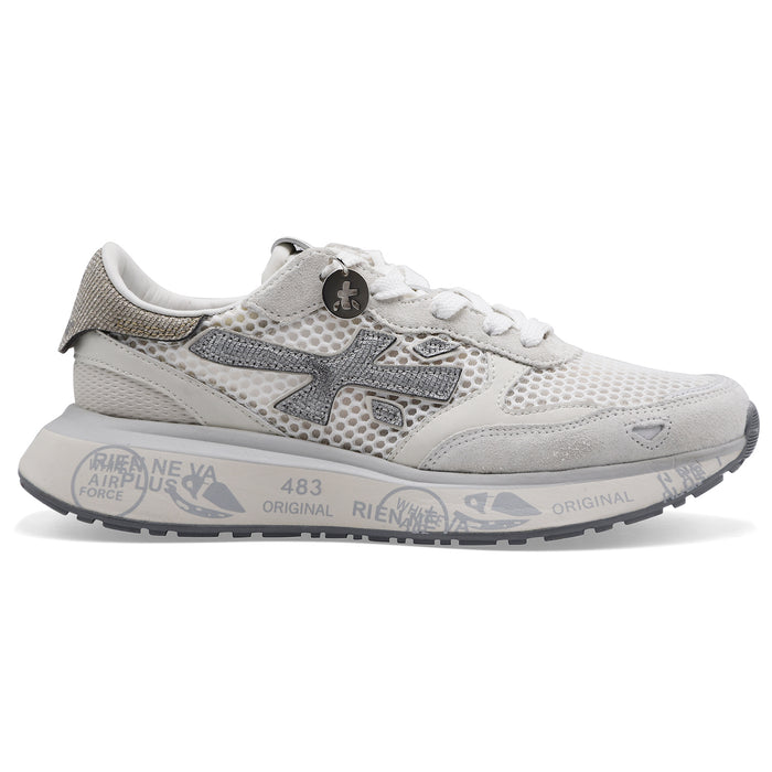 Women's Premiata Lauryn 8186 White Retro Running Sneakers