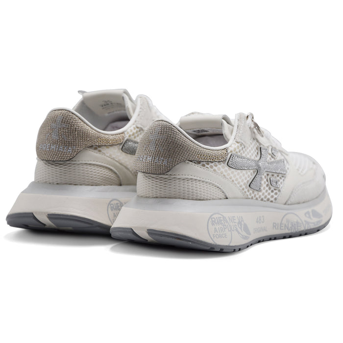 Women's Premiata Lauryn 8186 White Retro Running Sneakers