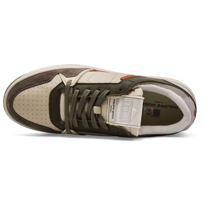 Sneakers Uomo Philippe Model La Grande Low Verde Militare Beige