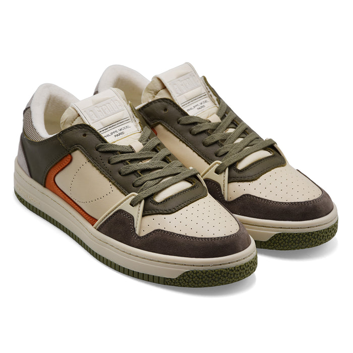 Sneakers Uomo Philippe Model La Grande Low Verde Militare Beige