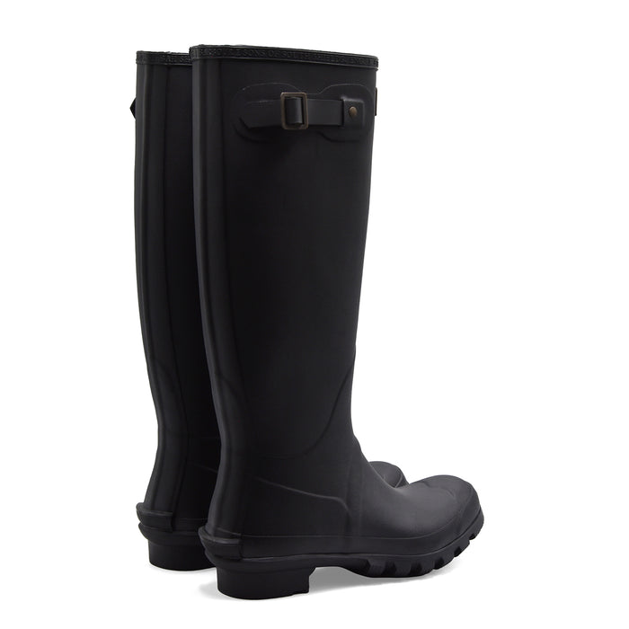 Barbour Bede Stivali Donna Gomma Nera Perfetti Per La Pioggia