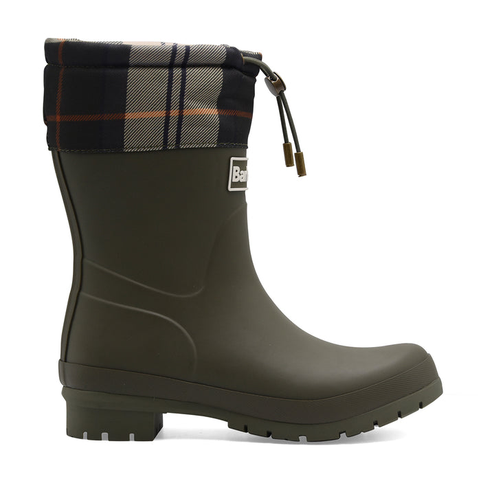 Barbour Mowbray Women's Classic Green Tartan Rubber Boots