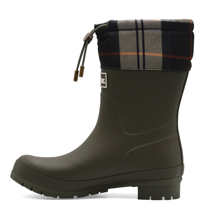 Barbour Mowbray Women's Classic Green Tartan Rubber Boots