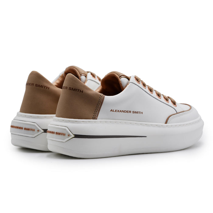 Sneakers Alexander Smith Donna Lancaster Bianco Tallone Cognac