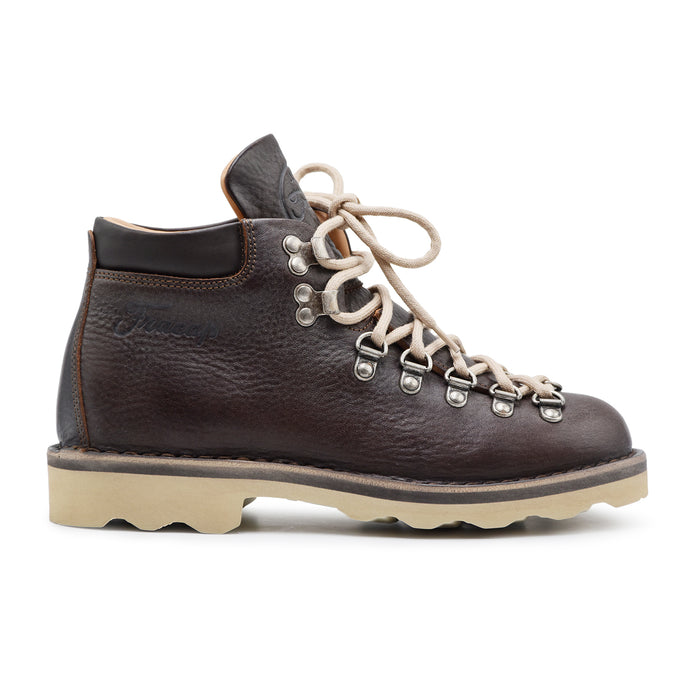 Allacciata Pedula Fracap Donna M128 Vera Pelle Testa Di Moro