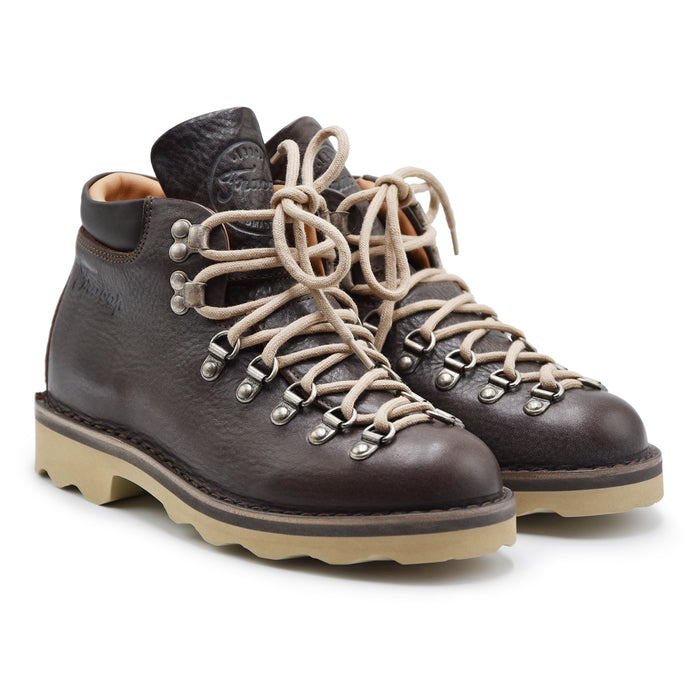 Allacciata Pedula Fracap Donna M128 Vera Pelle Testa Di Moro
