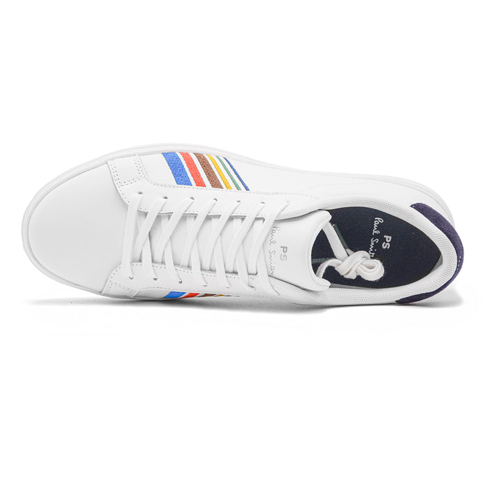 PS Paul Smith - Sneakers In Pelle Bianche Con Dettagli Blu Navy E Logo A Zebra PS Paul Smith - Sneakers In Pelle Bianche Con Dettagli Blu Navy E Logo A Zebra