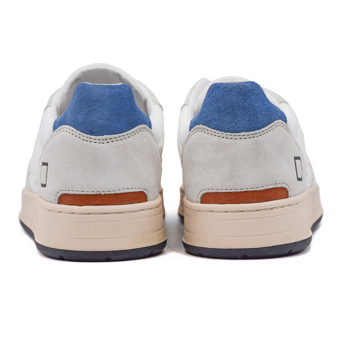 Sneakers D.A.T.E. Court 2.0 Bianco Blu Inserti Innovativi Nylon