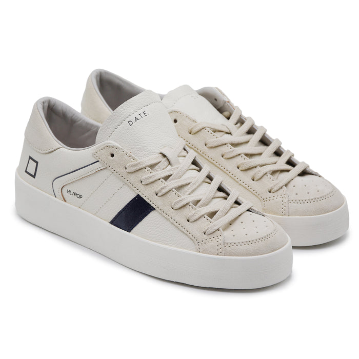 Sneakers D.A.T.E. Uomo Hill Half Pop Milk Dallo Stile Retrò