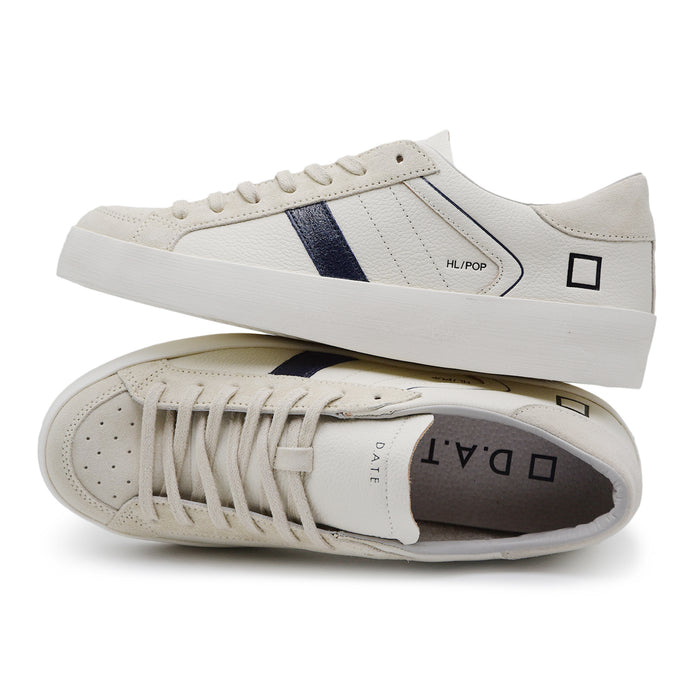 Sneakers D.A.T.E. Uomo Hill Half Pop Milk Dallo Stile Retrò