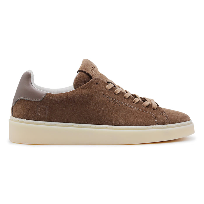 Sneakers D.A.T.E. Levante Uomo Suede Taupe Con Suola Rialzata