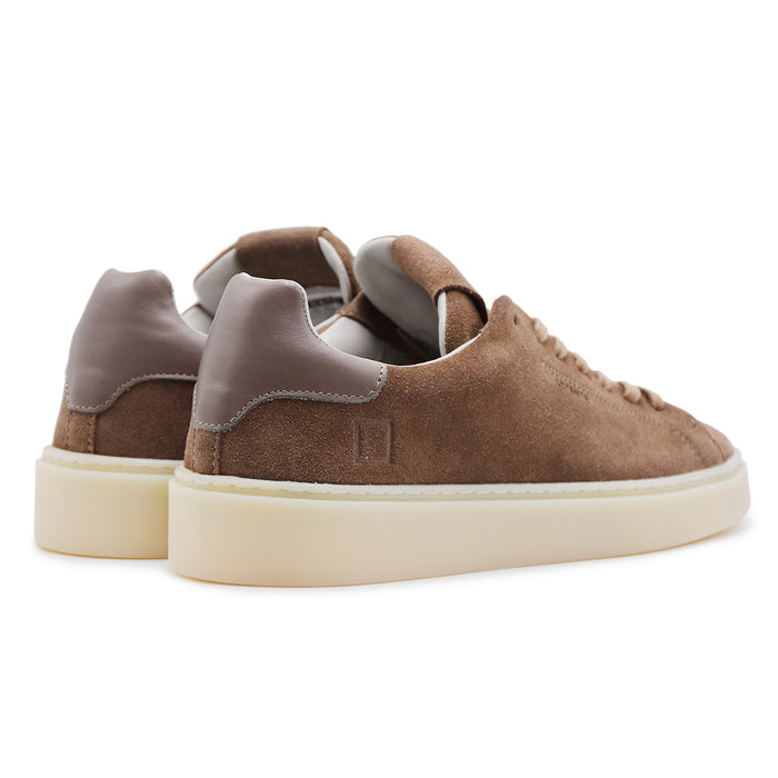 Sneakers D.A.T.E. Levante Uomo Suede Taupe Con Suola Rialzata