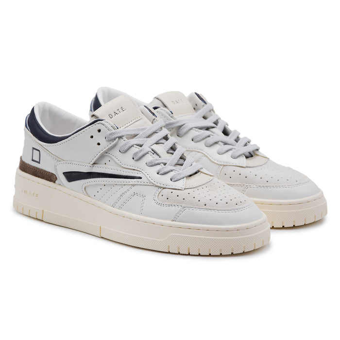 Sneakers D.A.T.E. Torneo Uomo Bianco Blu Iconico Stile Basket