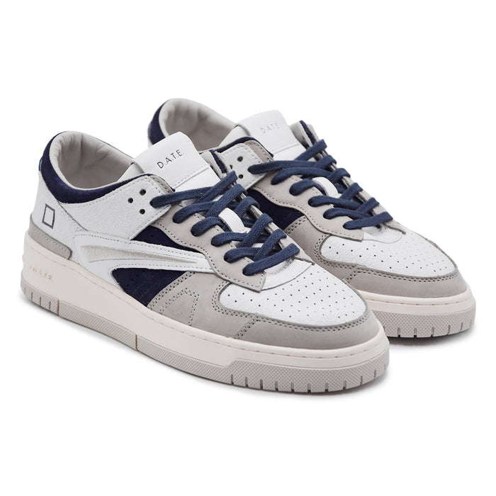 Sneakers D.A.T.E. Torneo Pop Uomo Bianco Blu Dal Design Iconico