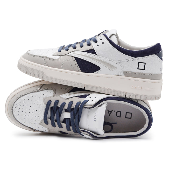 Sneakers D.A.T.E. Torneo Pop Uomo Bianco Blu Dal Design Iconico