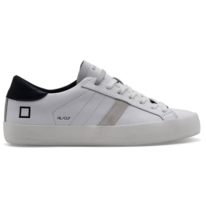 Sneakers D.A.T.E. Hill Low Uomo Bianco Talloncino Posteriore Blu