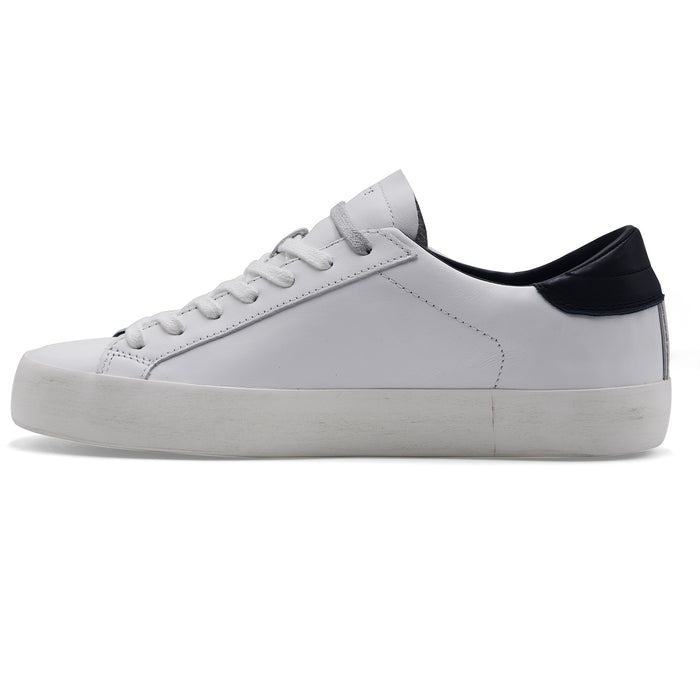 Sneakers D.A.T.E. Hill Low Uomo Bianco Talloncino Posteriore Blu