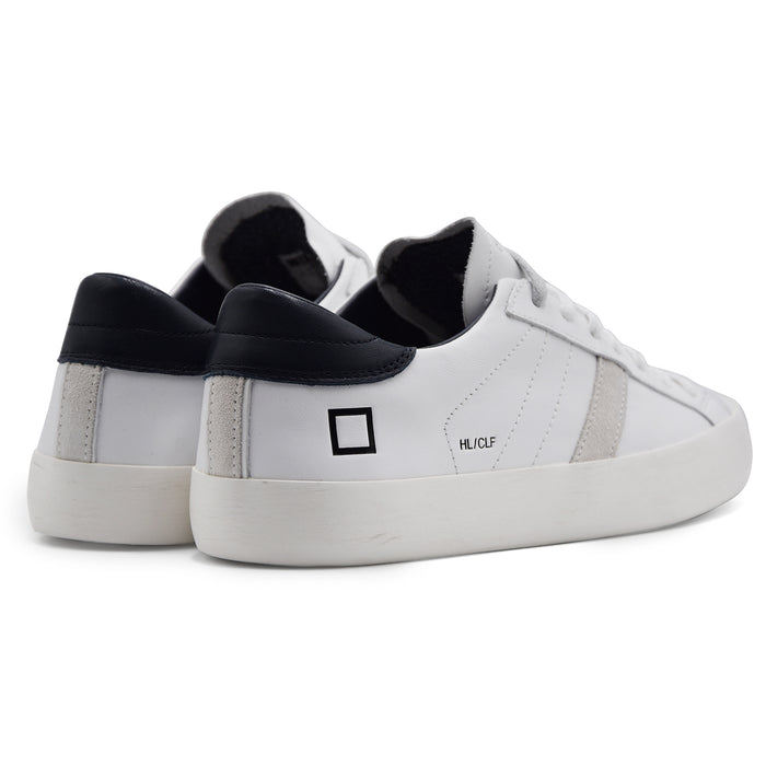 Sneakers D.A.T.E. Hill Low Uomo Bianco Talloncino Posteriore Blu