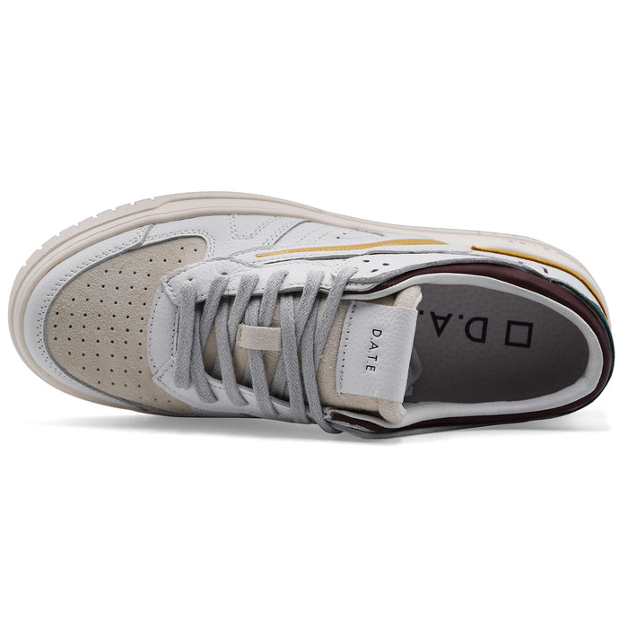 Sneakers D.A.T.E. Torneo Colored White Mustard Uomo Traspirabile