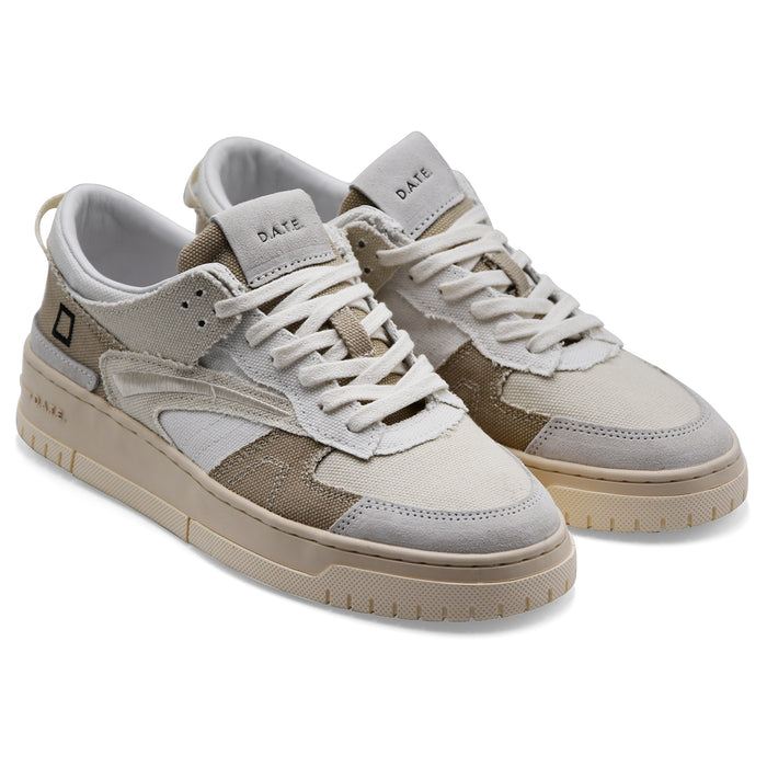 Men's Sneakers D.A.T.E. Tournament Fringed Natural White And Beige