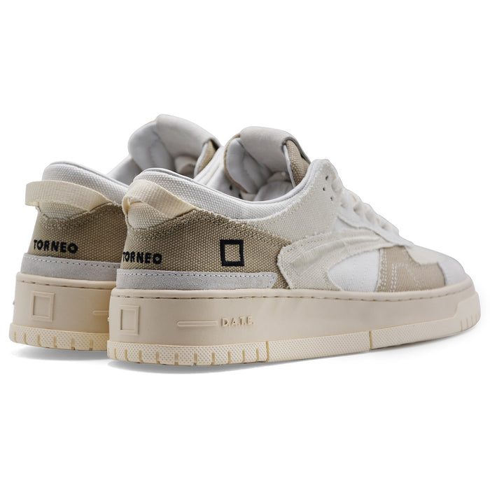 Men's Sneakers D.A.T.E. Tournament Fringed Natural White And Beige