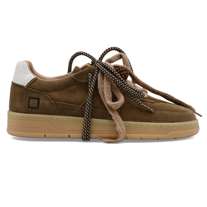 Sneakers D.A.T.E. Uomo Court 2.0 Vero Camoscio Verde Militare