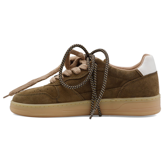 Sneakers D.A.T.E. Uomo Court 2.0 Vero Camoscio Verde Militare