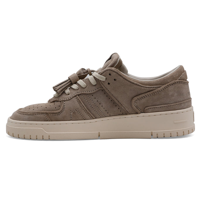D.A.T.E. Sneakers Uomo Torneo In Vera Pelle Scamosciata Taupe