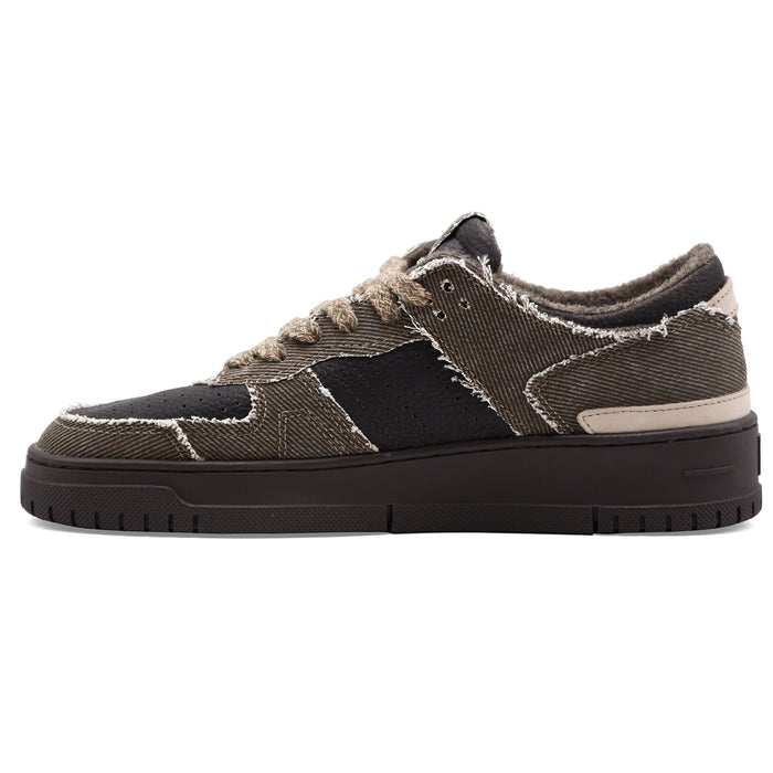 Sneakers D.A.T.E. Uomo Torneo Pelle Marrone Stile Grintoso