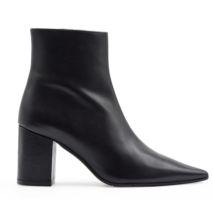 Stivaletti Matteo Pitti Donna Nero Finitura Leggermente Luminosa