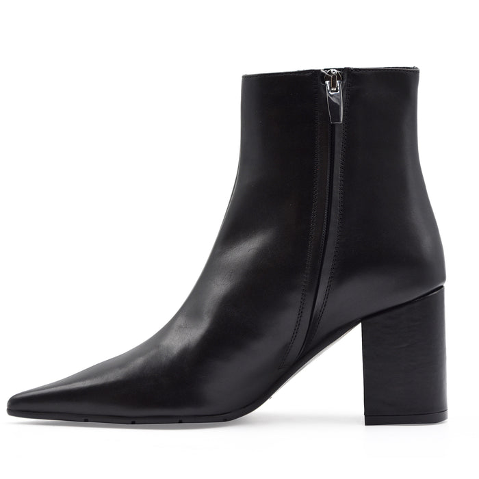 Stivaletti Matteo Pitti Donna Nero Finitura Leggermente Luminosa