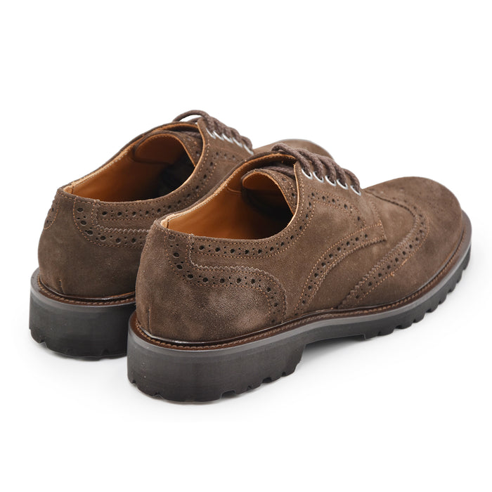 Allacciata Cerbero MA 2 Uomo Pelle Scamosciata Testa Di Moro