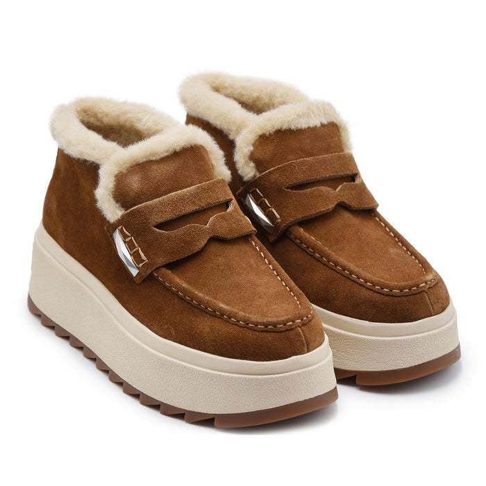 Stivaletti Ash Magic Donna Camoscio Land Interno In Pelliccia