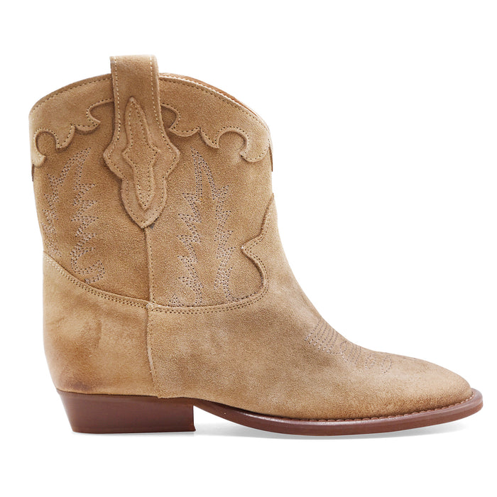 Texani Donna Gisél Moiré MALAWI Vera Pelle Scamosciata Beige